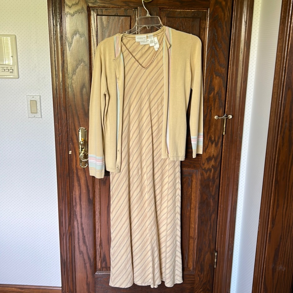 Liz Claiborne maxi dress with sweater set